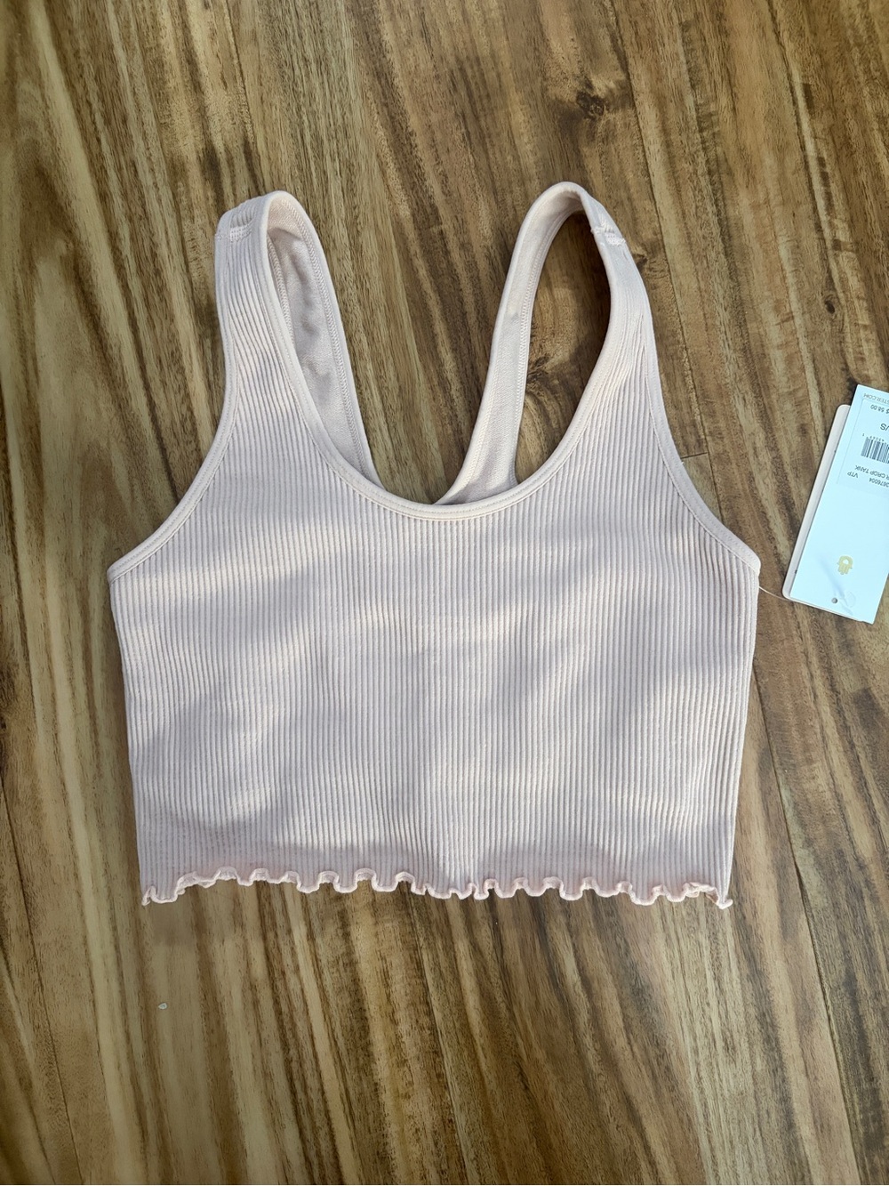 NWT SPIRITUAL GANGSTER
AMOR SEAMLESS CROP
TANK - LIGHT PINK - Picture 3 of 7
